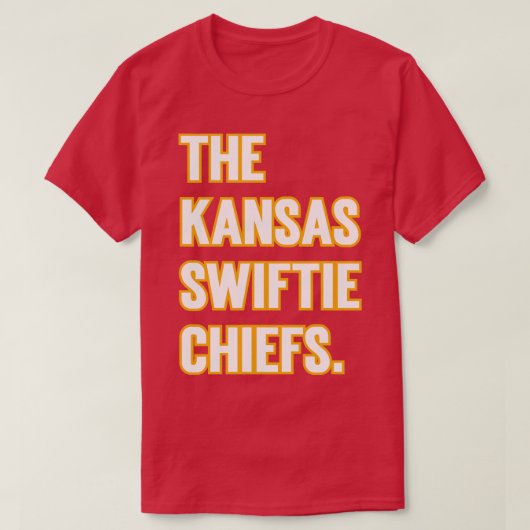 De Kansas Swiftie Chiefs v4 TShirt (Design voorkant)
