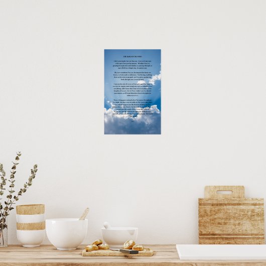 DE KANT VAN DE WIND POSTER (Keuken)