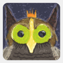 De kantaarns vierkante sticker