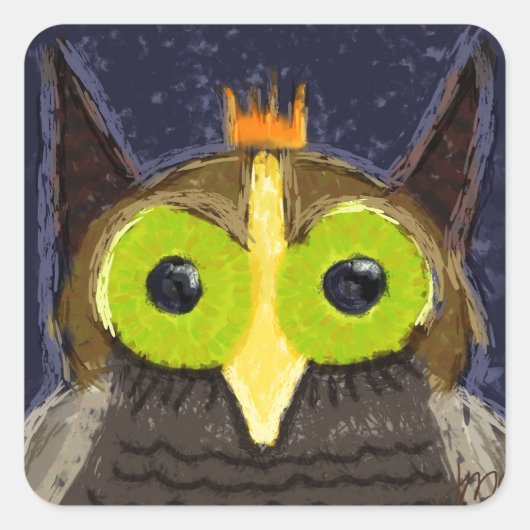 De kantaarns vierkante sticker (Voorkant)