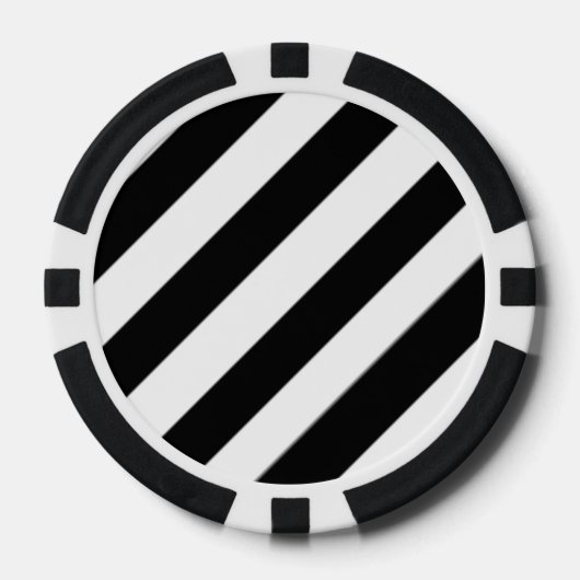 De kantelbare Zebra Pokerchips (Voorkant)