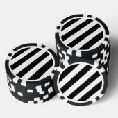 De kantelbare Zebra Pokerchips (Opstapeling)