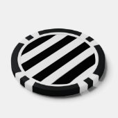 De kantelbare Zebra Pokerchips (Enkel)