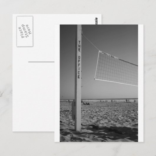 De kantoor, Beach Volleyball Briefkaart (Voorkant / Achterkant)