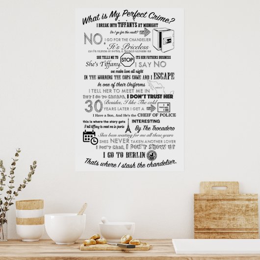 De Kantoor-dwights perfecte misdaad Poster (Keuken)