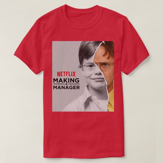 De kantoor maakt een manager t-shirt (Design voorkant)