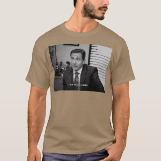 De Kantoor Michael is dood in B+W T-shirt