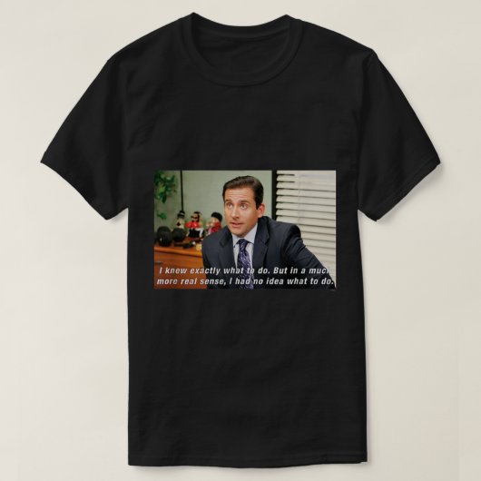 De Kantoor Michael No Idea T-shirt (Design voorkant)