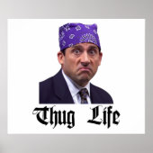 De Kantoor Michael Prison Mike Scott Thug Life Poster (Voorkant)