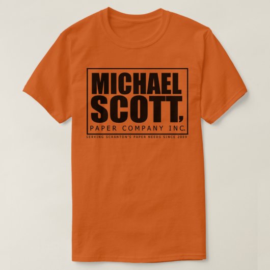 De Kantoor Michael Scott Paper Logo T-shirt (Design voorkant)