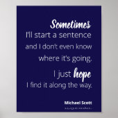 De Kantoor Michael Scott Quote Poster (Voorkant)