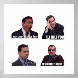 De Kantoor Micheal Scott Funny Memes Pack Poster