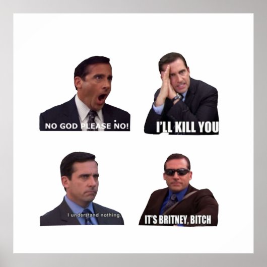 De Kantoor Micheal Scott Funny Memes Pack Poster (Voorkant)