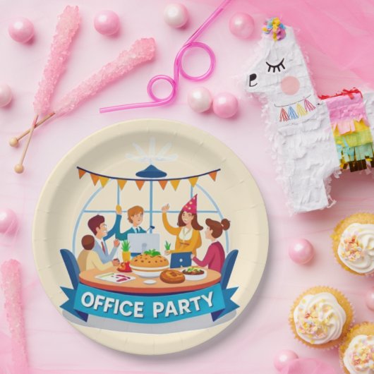 De Kantoor partij Papieren Bordje (Feest)