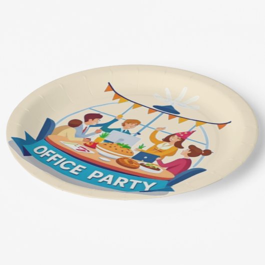 De Kantoor partij Papieren Bordje (Gekanteld)