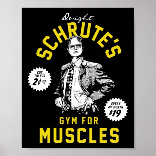De Kantoor Schrutes Gym Poster (Voorkant)