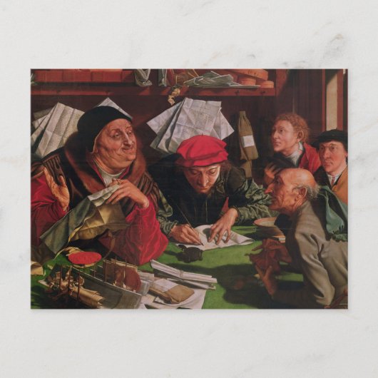 De Kantoor van de advocaat, c.1545 Briefkaart (Voorkant)