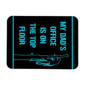 De kantoor van m'n vader ligt op de bovenste verdi magneet (Horizontaal)