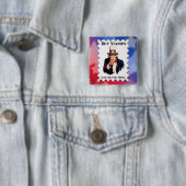 De Kantoor voor advertentietampen kopen Vierkante Button 5,1 Cm (In situ)