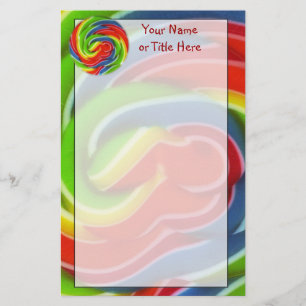 De Kantoorbehoeften van de Pop van Swirly Briefpapier
