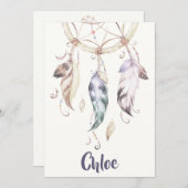 De Kantoorbehoeften van de Vanger van de Droom van Feestdagenkaart (Voorkant / Achterkant)