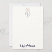 De Kantoorbehoeften van de Vanger van de Droom van Feestdagenkaart (Achterkant)