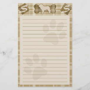 De Kantoorbehoeften van het Hondenras van Briefpapier