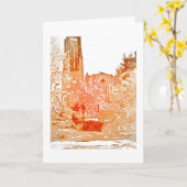 De Kapel Notecard van Rockefeller Kaart (Gele Bloem)