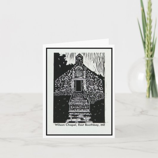 De Kapel Notecard van Wilson Kaart (Voorkant)