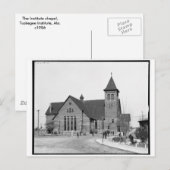 De kapel, Tuskegee Institute, Ala. c1906 Briefkaart (Voorkant / Achterkant)