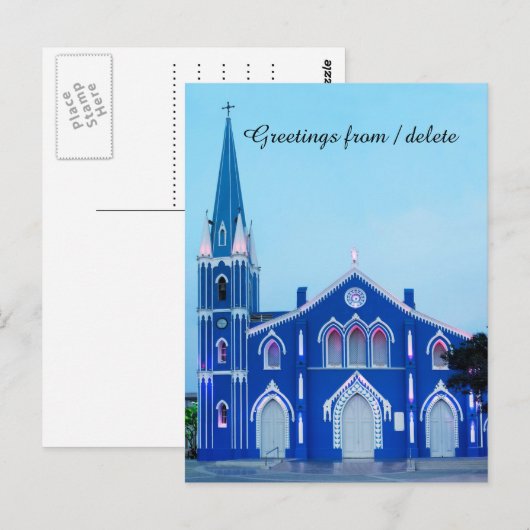 De kapel van Santa Barbara Briefkaart (Voorkant / Achterkant)