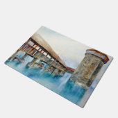 De Kapelbrug in Luzern (Zwitserland) Deurmat (Schuin)