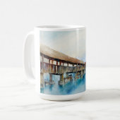 De Kapelbrug in Luzern (Zwitserland) Koffiemok (Voorkant links)