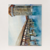 De Kapelbrug in Luzern (Zwitserland) Legpuzzel (Verticaal)