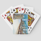 De Kapelbrug in Luzern (Zwitserland) Pokerkaarten (Achterkant)