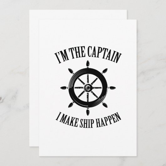 De kapitein die ik maak dat het schip aan boord ga (Voorkant / Achterkant)
