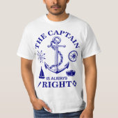 De kapitein heeft altijd gelijk - Captain Funny - T-shirt (Voorkant)
