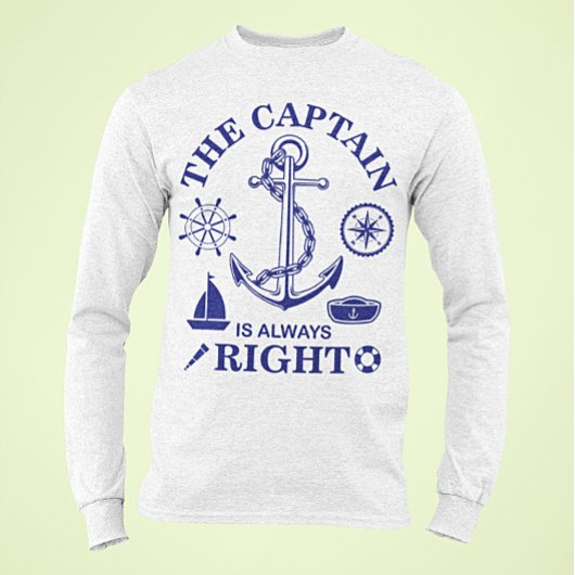 De kapitein heeft altijd gelijk - Captain Funny -  T-shirt