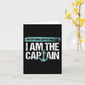 De kapitein heeft altijd gelijk - Fun Boot Captain Kaart (Gele Bloem)