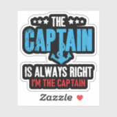 De Kapitein Heeft Altijd Gelijk Im De Kapitein Sticker (Vel)