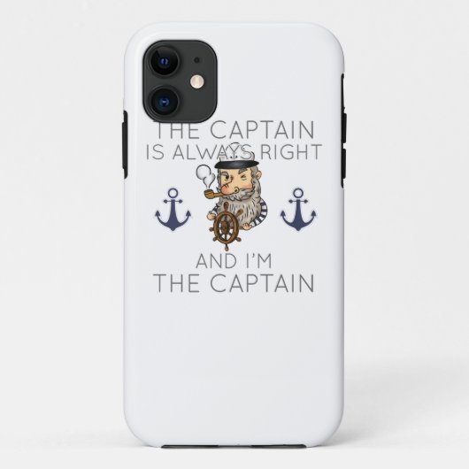 De kapitein is altijd goed en ik ben de Ca. Case-Mate iPhone Case (Achterkant)