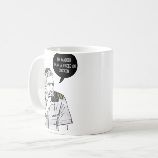 De kapitein koffiemok (Voorkant links)