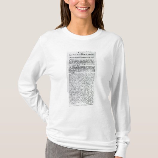 De kapitein van de Mobs Declaration T-shirt (Voorkant)