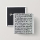 De kapitein van de Mobs Declaration Vierkante Button 5,1 Cm (Voorkant /achterkant)