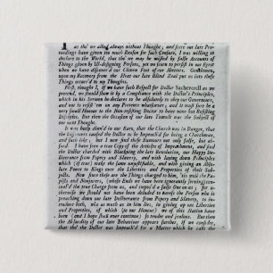 De kapitein van de Mobs Declaration Vierkante Button 5,1 Cm