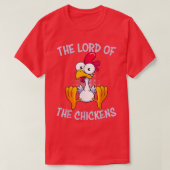 De kapitein van de pluimveehouderij Chicken T-shirt (Design voorkant)