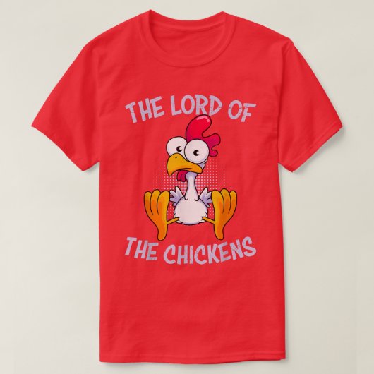 De kapitein van de pluimveehouderij Chicken T-shirt (Design voorkant)