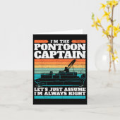 De kapitein van de pontonboot heeft altijd gelijk kaart (Gele Bloem)
