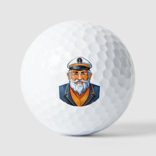 De kapitein van het schip golfballen (Voorkant)