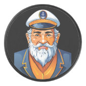 De kapitein van het schip hockey puck (Voorkant)